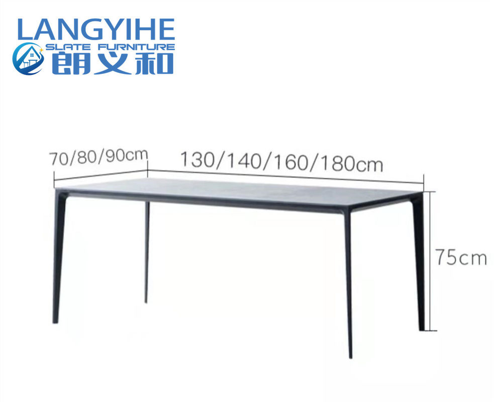 Обеденный стол 130x70cm плиты утеса домашний минималистский мраморный